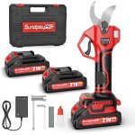 Subzonal - 21v sécateur électrique - max 45mm sécateur de jardin sans fil avec 2 x 2, 0ah batteries et ... Subzonal - 21v sécateur électrique - max 45mm sécateur de jardin sans fil avec 2 x 2, 0ah batteries et ...