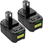 Subzonal - 2x remplacement pour ryobi batterie 18v 5, 0 ah p108 rb18l25 rb18l13 rb18l50 rb18l40 p102 ... Subzonal - 2x remplacement pour ryobi batterie 18v 5, 0 ah p108 rb18l25 rb18l13 rb18l50 rb18l40 p102 ...