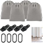 Subzonal - lot de 4 sacs de sable lestés portables pour tonnelle, avec mousqueton, clips, sacs de lestage, ... Subzonal - lot de 4 sacs de sable lestés portables pour tonnelle, avec mousqueton, clips, sacs de lestage, ...