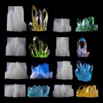 Subzonal - 8 pices moule en silicone resine epoxy de cristal, moule resine epoxy cristal pour diy artisanat ...