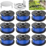 Subzonal - 9 pièces fil coupe bordure pour ryobi, bobine fil coupe bordure avec pour ryobi one + ac14rl3a ... Subzonal - 9 pièces fil coupe bordure pour ryobi, bobine fil coupe bordure avec pour ryobi one + ac14rl3a ...