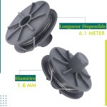 Subzonal - bobine de fil de rechange pour coupe - bordure gardena art 9805, 9806, 9807, 9808, 9809, 9827, ...
