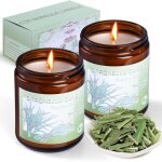 Subzonal - bougie  la citronnelle d'extrieur - 2 bougies parfumes  la cire de soja 100% naturelle ...