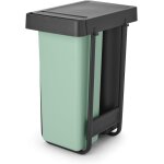 Subzonal - brabantia poubelle coulissante sort & go poubelle  compartiments 2 x 30 l  installer sous ...