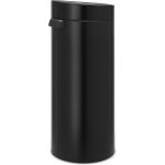Subzonal - brabantia - poubelle touch bin unie 30 litres - noir mat - 115301