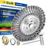 Subzonal - brosse dbroussailleuse thermique universelle acier premium 200x25, 4 mm. tte dbroussailleuse ...