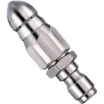 Subzonal - buse de nettoyage haute pression en acier inoxydable pour déboucher les canalisations, pour ... Subzonal - buse de nettoyage haute pression en acier inoxydable pour déboucher les canalisations, pour ...