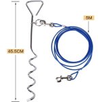 Subzonal - câble attache chien, piquet en acier inoxydable(3m 5m10m) - 360 laisse et attache en spirale ... Subzonal - câble attache chien, piquet en acier inoxydable(3m 5m10m) - 360 laisse et attache en spirale ...