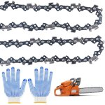 Subzonal - chane de trononneuse 35 cm 3 / 8 lp, 52 maillons d'entranement, 2 pices chane de trononneuse, ...