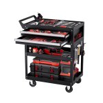 Subzonal - chariot � outils, 5 niveaux, chariot servante d'atelier � roulettes avec 2 tiroirs, panneau ...