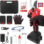 Subzonal - cisailles lectriques de jardin avec batterie, 2000mah, moteur sans balais, bypass + compteur ...
