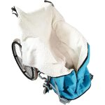 Subzonal - couverture pour fauteuil roulant, housse de fauteuil roulant doubl�e en polaire, couvre - ...