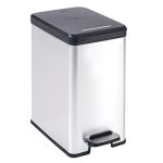 Subzonal - curver slim bin - poubelle rectangulaire à pédale 25l - fermeture douce - aspect métal - pour ... Subzonal - curver slim bin - poubelle rectangulaire à pédale 25l - fermeture douce - aspect métal - pour ...
