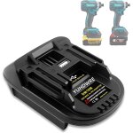 Subzonal - dm18m adaptateur de batterie pour makita, - convertisseur pour dewalt 20 v et milwaukee m18 ...