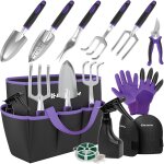 Subzonal - ensemble d'outils de jardinage 11 pi�ces ¿ kit d'outils de jardin robustes avec sac fourre ...