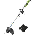 Subzonal - greenworks dbroussailleuse  fil electrique 230v, moteur electrique 40cm largeur de coupe ...