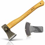 Subzonal - hache de fendage sa1 ¿ hache foresti�re professionnelle 45 cm t�te forg�e en acier au carbone ...