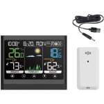 Subzonal - horloge m�t�o num�rique � �cran tactile avec moniteur de temp�rature et d'humidit� stations ...