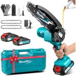 Subzonal - mini trononneuse  batterie, 6 pouces trononneuse electrique sans fil, avec injecteur de ...