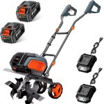 Subzonal - motoculteur electrique sans fil 40v motobineuse lectrique, kit complet avec 2 batteries et ...