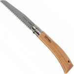 Subzonal - opinel - scie de poche n12 - lame dent�e 12 cm acier carbone, manche bois de h�tre, bague ...