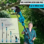 Subzonal - perche elagueuse télescopique electrique compatible avec makita 18v, 2 - en - 1 6 pouces tronçonneu ... Subzonal - perche elagueuse télescopique electrique compatible avec makita 18v, 2 - en - 1 6 pouces tronçonneu ...