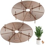 Subzonal - protection pour pot de fleurs, 2 pcs grand grillage pour pots de fleurs dcoupable avec des ...