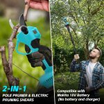 Subzonal - sécateur electrique 2 - en - 1 avec perche télescopique 4x0. 5m - réglable 1m / 1. 5m / 2m, ... Subzonal - sécateur electrique 2 - en - 1 avec perche télescopique 4x0. 5m - réglable 1m / 1. 5m / 2m, ...