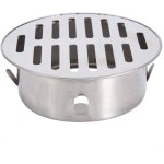 Subzonal - siphon de sol rond en acier inoxydable, siphon de sol exterieur, filtre anti - encrassement, ...