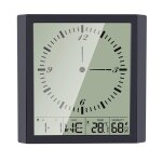 Subzonal - stations m�t�o digital lcd dispaly grand �cran thermom�tre ecran humidit� mur d'humidit� accrocher ...