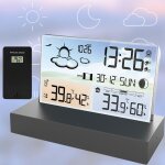 Subzonal - station m�t�o num�rique sans fil, pr�visions m�t�orologiques, montre de bureau �lectronique ...