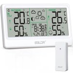 Subzonal - station m�t�o sans fil, 8, 5'' thermom�tre hygrom�tre barom�tre int�rieur ext�rieur 12 phases ...