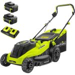 Subzonal - tondeuse à gazon sans fil poussée 40v, largeur de coupe de 38 cm, bac de ramassage 42l, pour ... Subzonal - tondeuse à gazon sans fil poussée 40v, largeur de coupe de 38 cm, bac de ramassage 42l, pour ...
