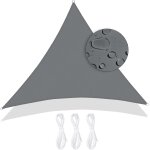 Subzonal - voile d'ombrage triangle 3 x 3 x 3 m, auvent impermable uv protection, impermable toile ...