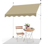 Subzonal - vounot auvent manuel rétractable résistant aux uv store banne de jardin en acier polyester ... Subzonal - vounot auvent manuel rétractable résistant aux uv store banne de jardin en acier polyester ...