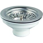 Subzonal - wirquin 30723118 bonde  panier en inox pour vier 90 1 bac  commande manuelle sans trop ...