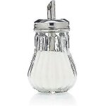 Sucrier en verre avec bec verseur, style retro, pour cafe, bistro, restaurant, sucrier (distributeur ...