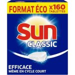 Sun pastilles lave - vaisselle classic, 160 tablettes, efficace mme pendant les cycles courts et  basse ...