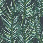 Superfresco easy papier peint support intiss� palme blattdruck vinyle - 1005 x 52 cm - vert