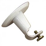 Support barre � 12 mm blanc plafond rond