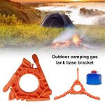 Support de base de rchaud de camping en plein air, rservoir de gaz, cadre plat et stable, stabilisateur ...