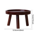 Support en bois pour plante d'intrieur, tabouret haut rond, moderne, dcoratif pour salon, table d'appoint ...