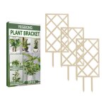 Support en bois pour plantes de jardin, forme gomtrique en pot, pergola grimpante, dcoration de balcon, ...