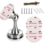 Support de bute de porte magntique en acier inoxydable 3m auto - adhsif / vis cach, a fixer au sol ...