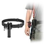 Support de ceinture de canne à pêche, ceinture de pataugeoire réglable, leurre, insertion de canne à ... Support de ceinture de canne à pêche, ceinture de pataugeoire réglable, leurre, insertion de canne à ...