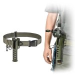 Support de ceinture de canne à pêche, ceinture de pataugeoire réglable, leurre, insertion de canne à ... Support de ceinture de canne à pêche, ceinture de pataugeoire réglable, leurre, insertion de canne à ...