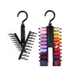 Support  cravates 20 pices - organiseur compact pour cravates, foulards et ceintures - rotation  360, ...