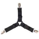 Support de drap de lit triangulaire antid�rapant, 4 pi�ces / ensemble, r�glable avec boucle de fixation, ...