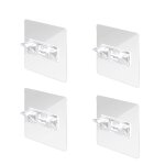Supports d'�tag�re autocollants - supports pour �tag�res pack de 4 transparent