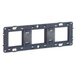 Support pour fixation  vis batibox montage horiz / vert 3 postes ou 6  8 modules